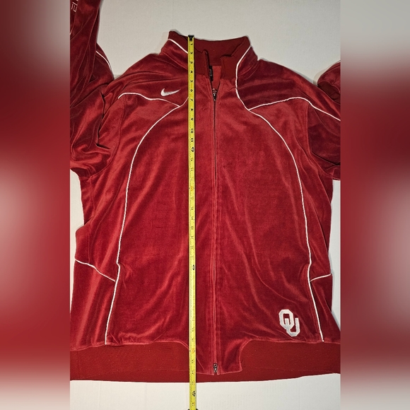 🎉Host Pick🎉 [Oklahoma Basketball] Velour Zip Jacket Boomer Sooner - XXL - OU - Picture 10 of 15